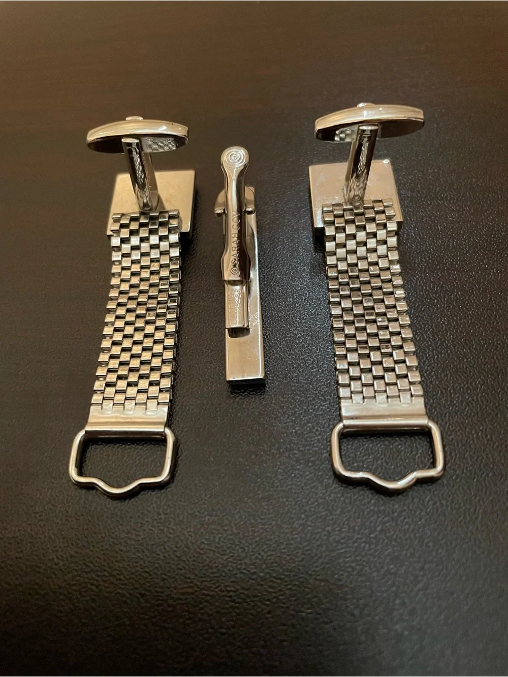 Cuff Link & Tie Clip Set Vintage